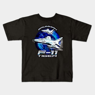 F11 Tiger Supersonic Jet Fighter Kids T-Shirt